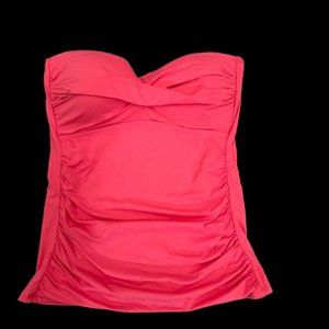 NEW w/ TAGS - Pink Strapless Swim Top - Size Small